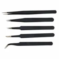 SET OF 5 TWEEZERS